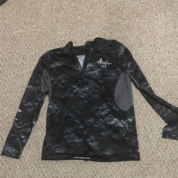 ANGL Black and Gray Long Sleeve Top - Picture 1 of 4